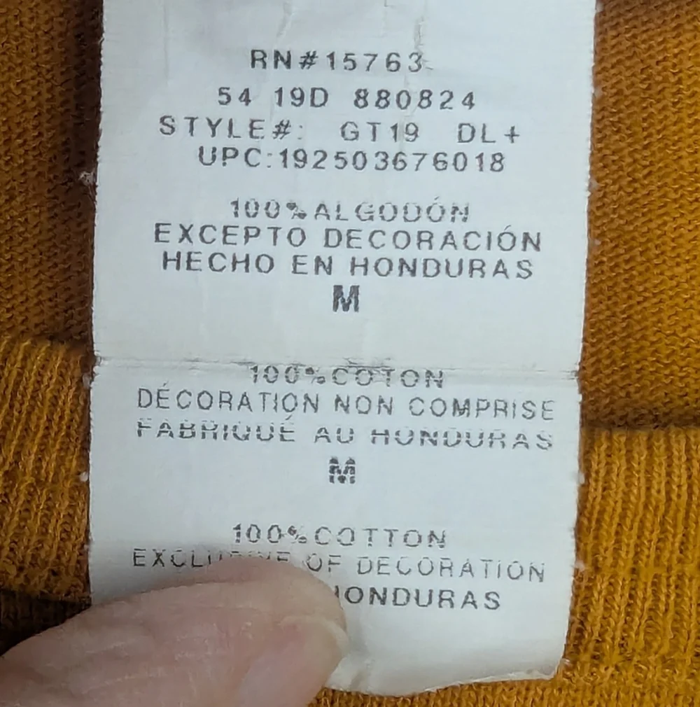 Champion Size Medium Vintage Short Sleeve T-shirt In Orange - Picture 6 of 8